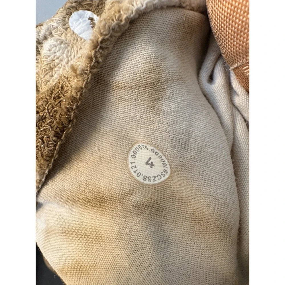 Lululemon Warm Down Joggers Earth Dye Athleisure Sweatpants Brown White Sz 4‎